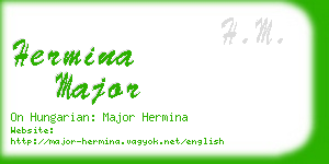 hermina major business card
